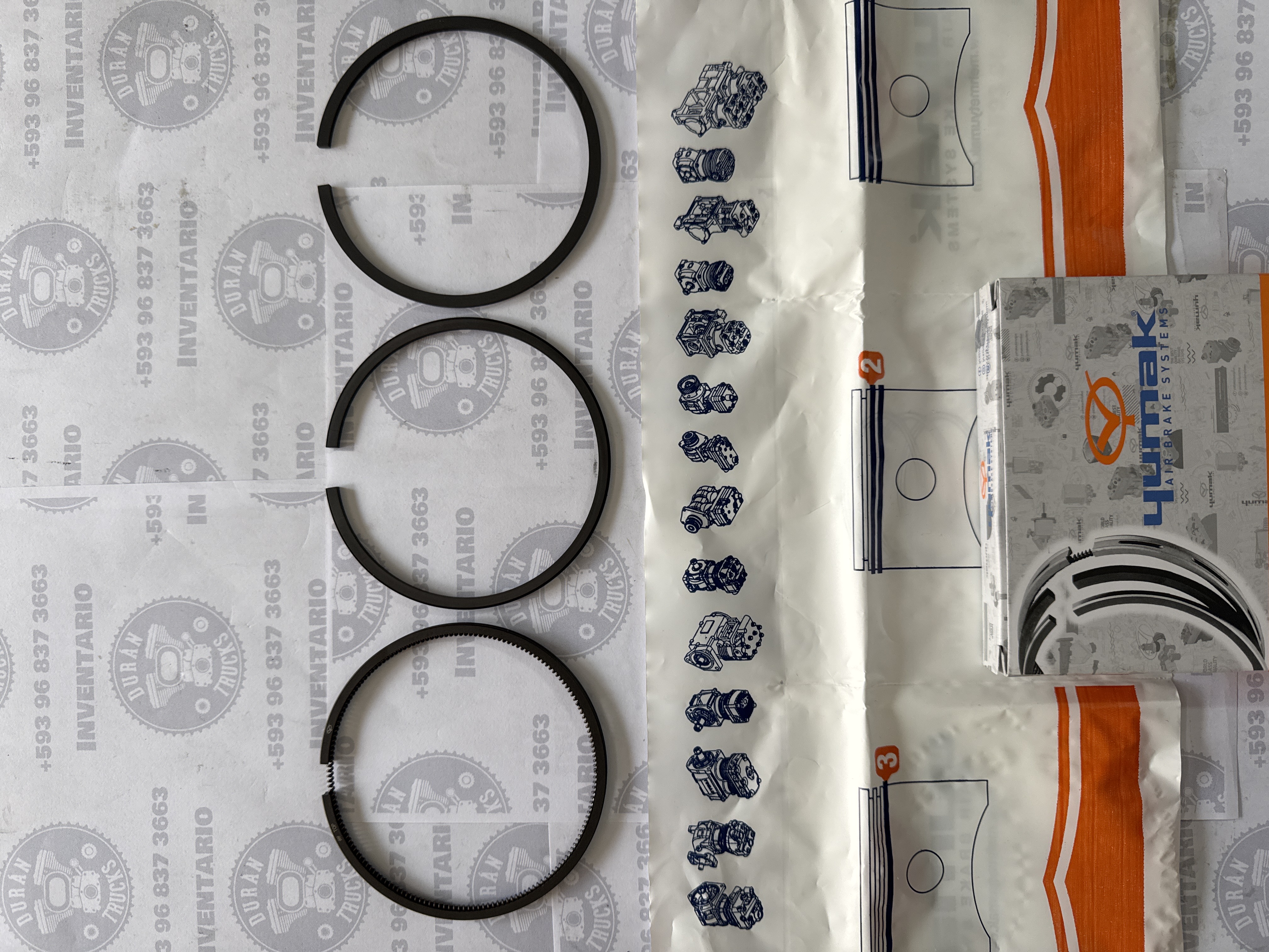 RINES DE COMPRESOR 92mm STD VW WORKER CONSTELATION AGRALE