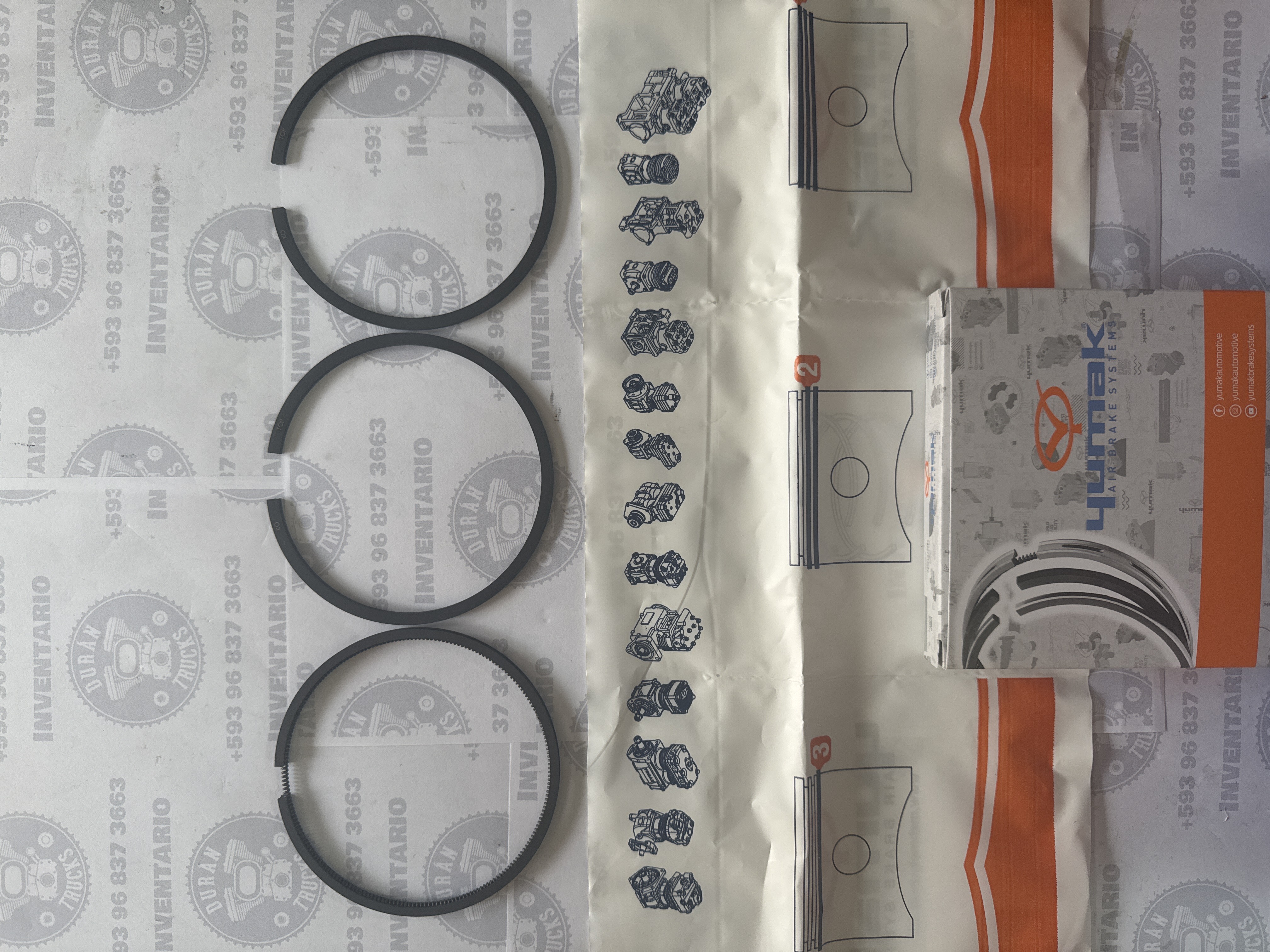 RINES DE COMPRESOR 92mm 010 VW WORKER CONSTELATION AGRALE