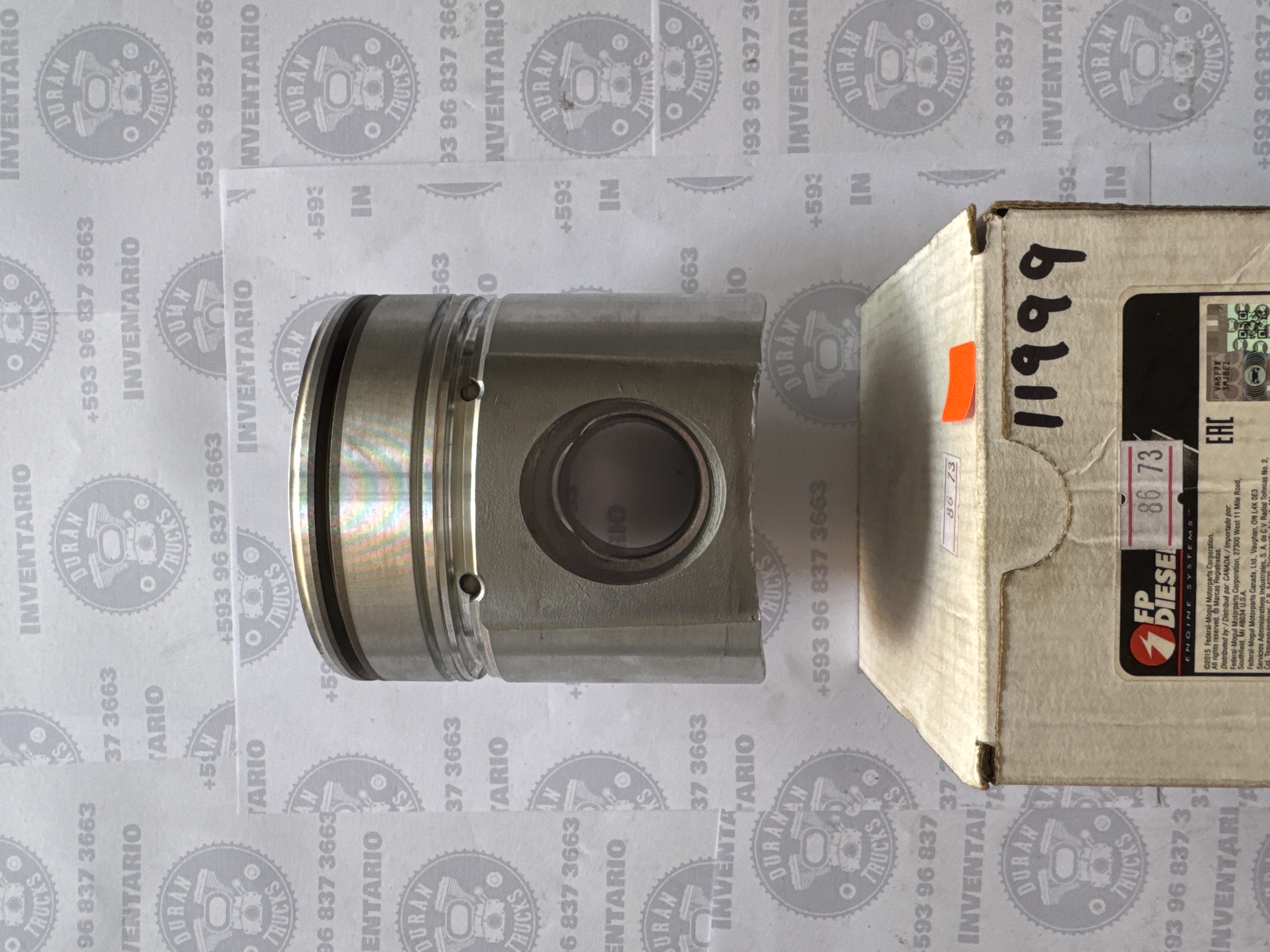 PISTÓN DE MOTOR CUMMINS 4BT-6BT TIPO HONGO