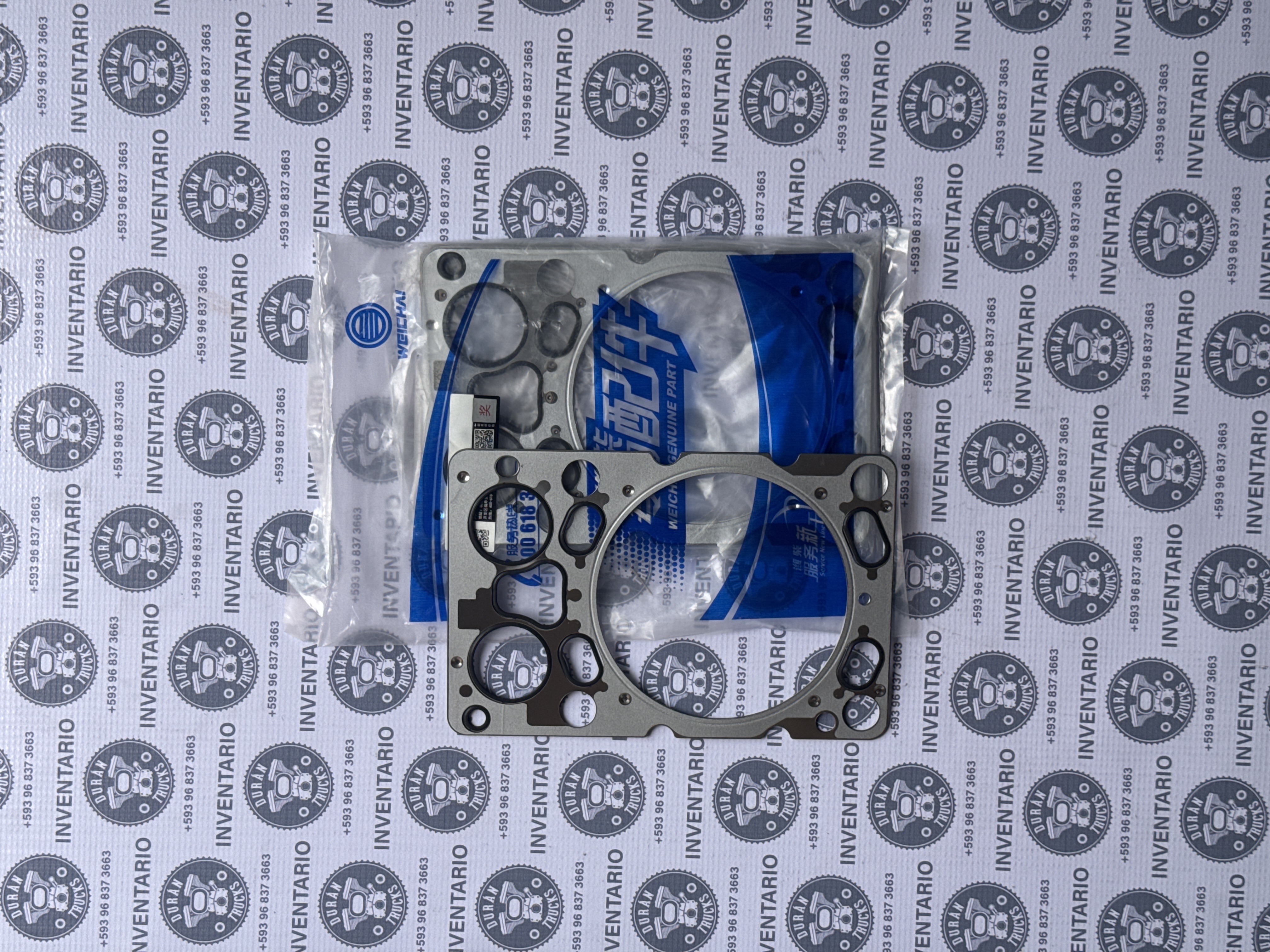 EMPAQUE DE CABEZOTE MOTOR WEICHAY 480 DE VARIAS LAMINAS