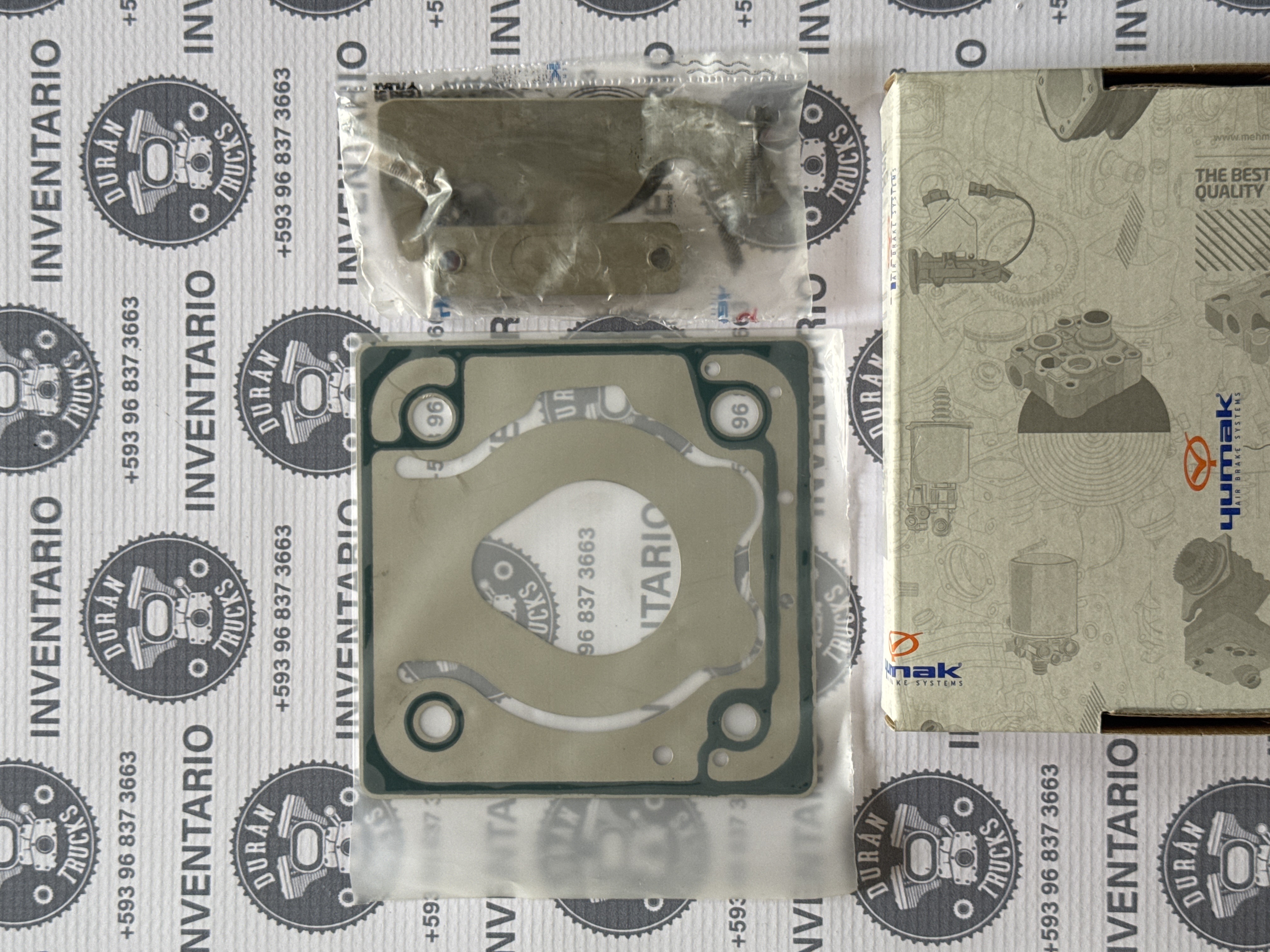 EMPAQUE Y LAMINAS DE CABEZOTE DE COMPRESOR 85mm ISM ISX N14E ISC ISL MACK
