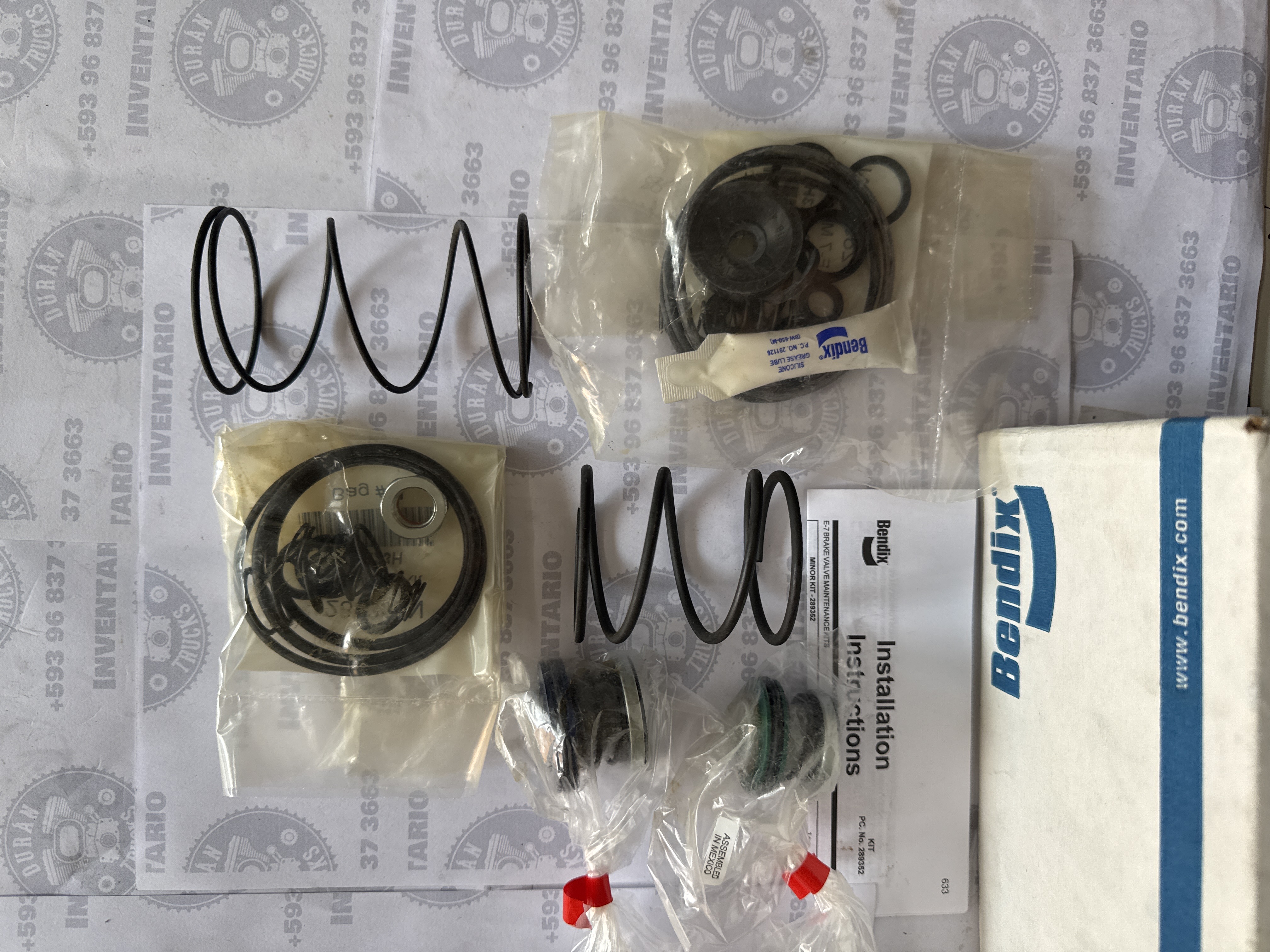 KIT DE REPARACION DE VALVULA PRINCIPAL DE FRENO E7 INTER 4700