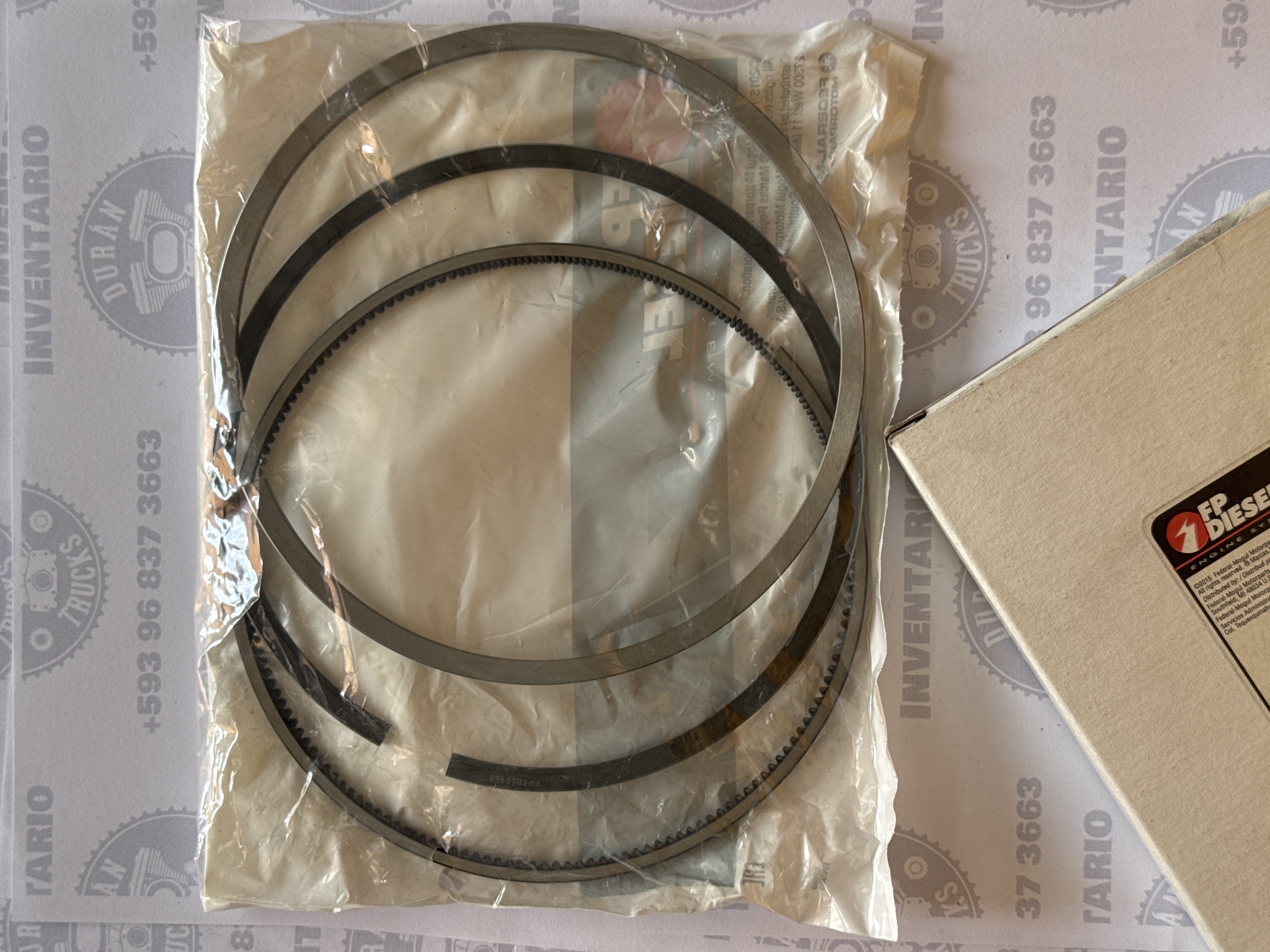 KIT DE RINES MOTOR CUMMINS N14 N14E Y BIG CAM I II III IV ES DE 3 RINES PISTON TRI-TECH