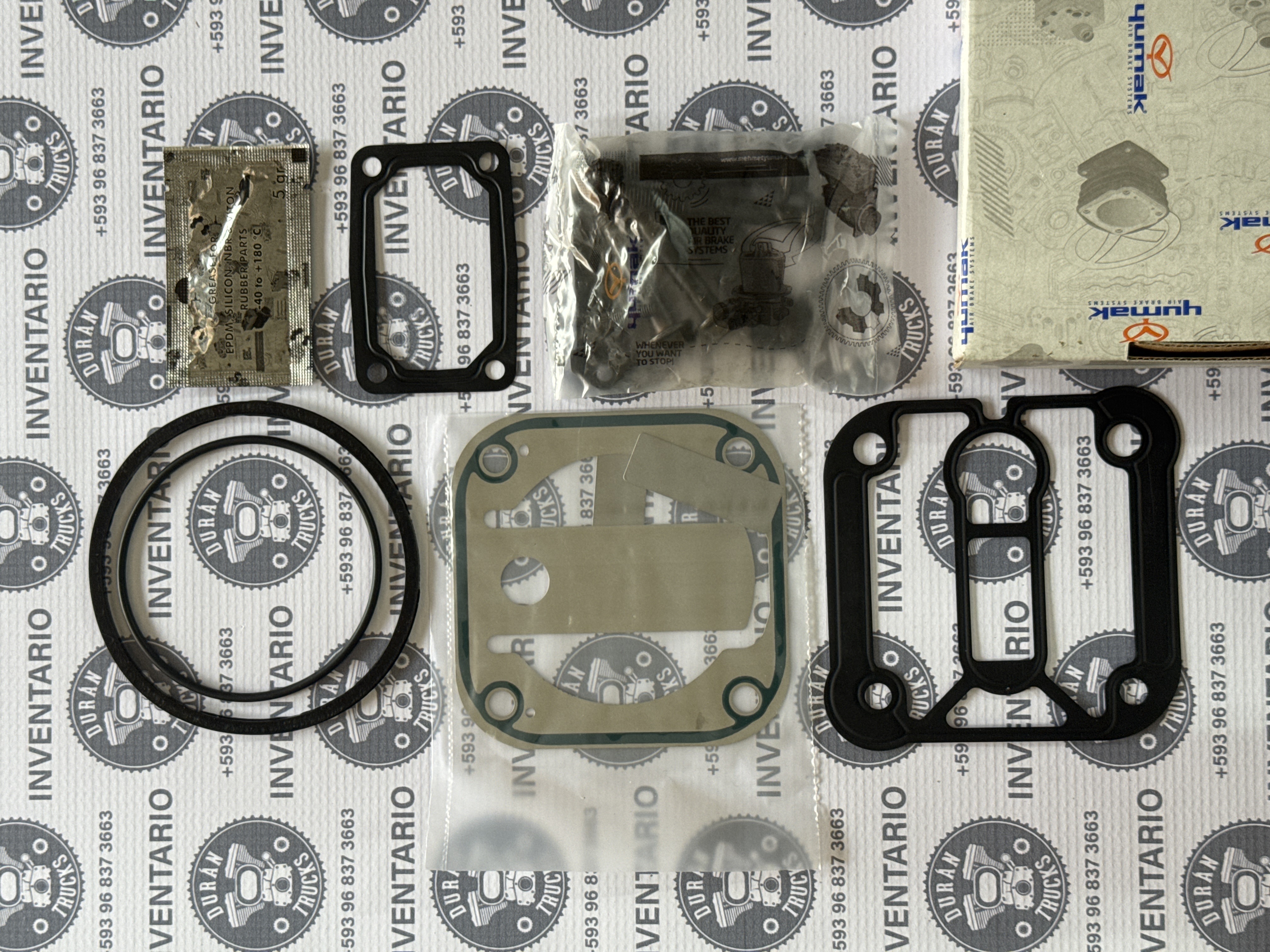 EMPAQUES Y VALVULAS COMPRESOR 80mm VW 17-250 / 24-250E / CUMMINS ISB