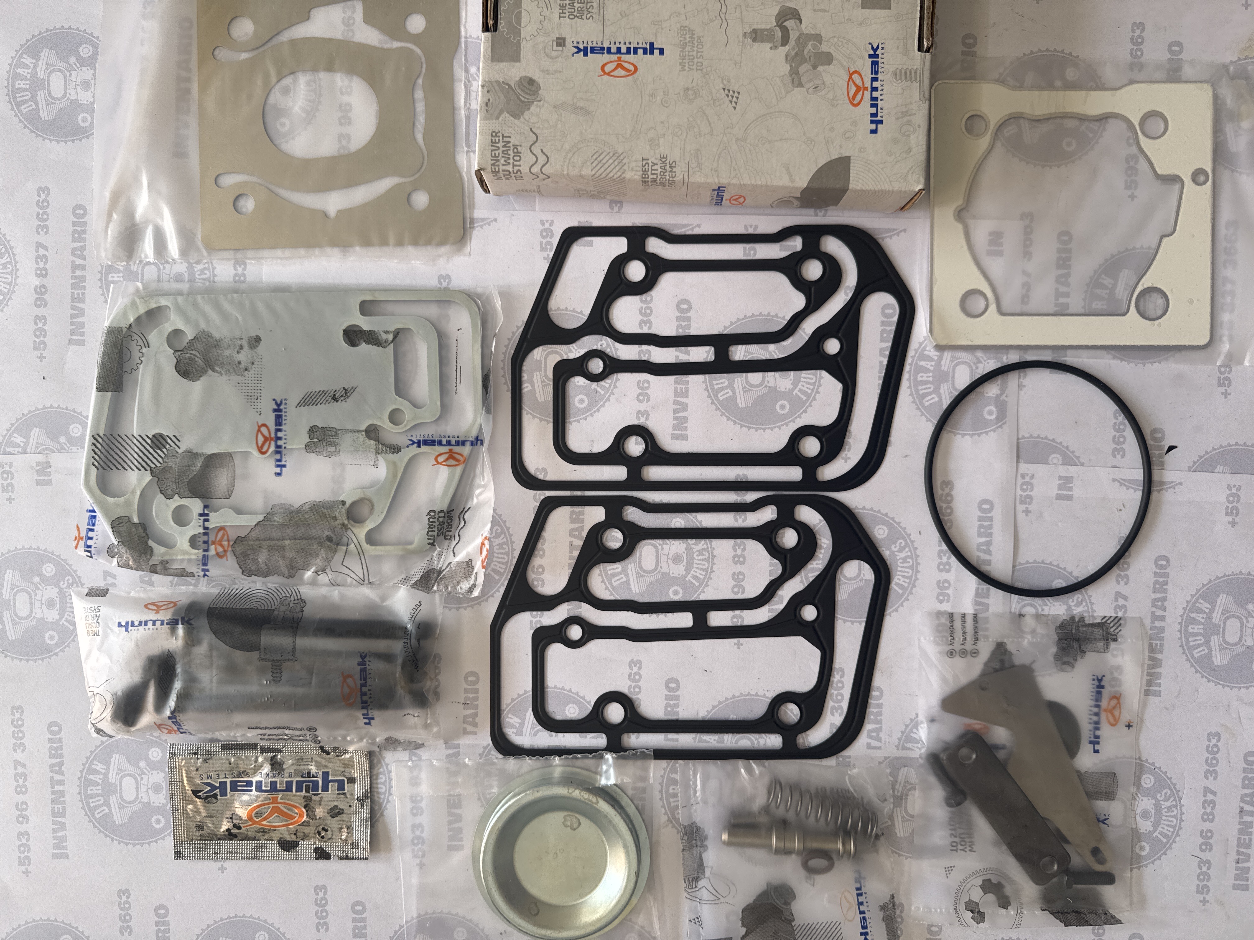 KIT DE EMPAQUES Y VALVULAS COMPRESOR 75mm CUMMINS ISB CATERPILLAR