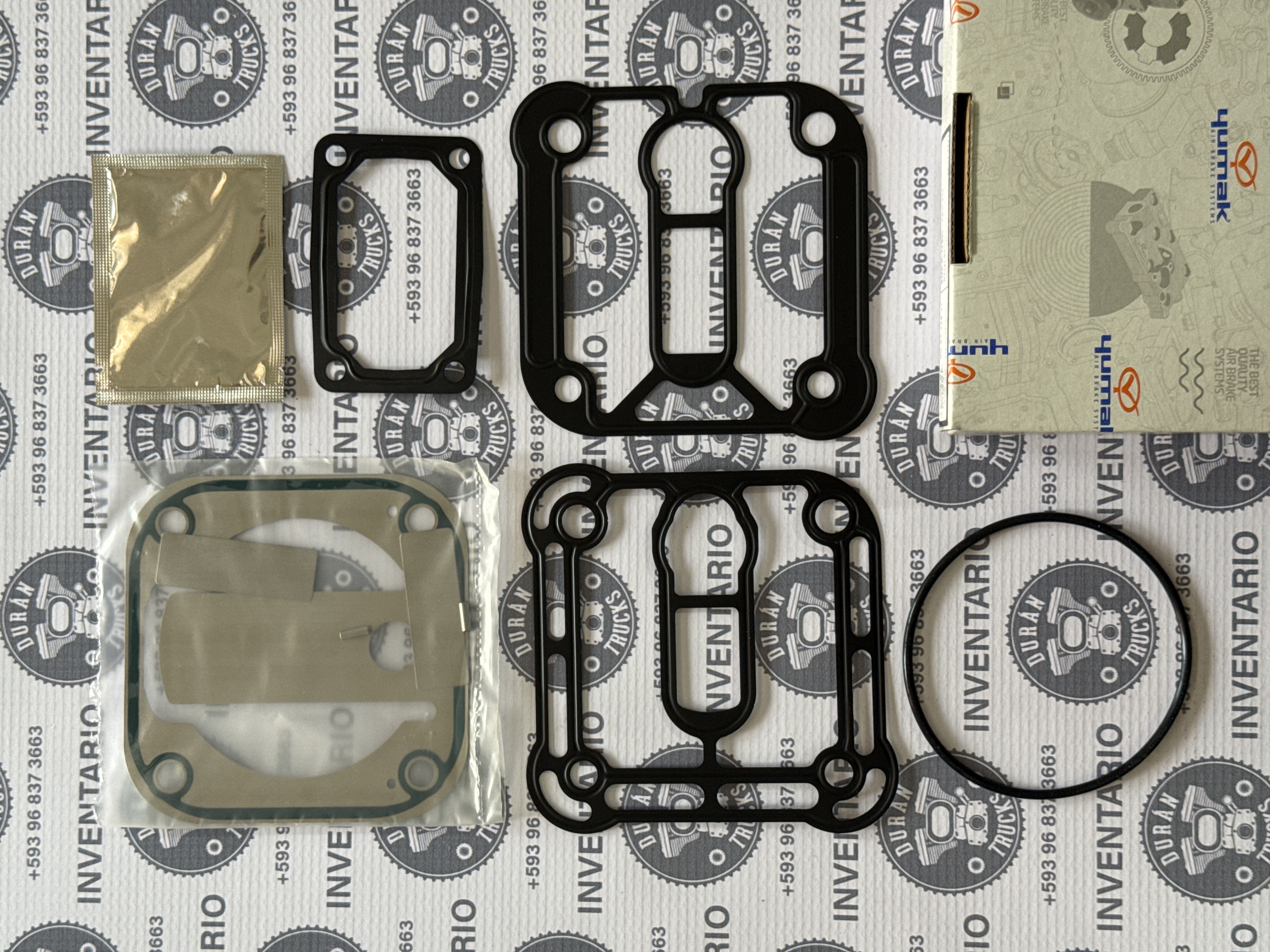 EMPAQUES Y VALVULAS COMPRESOR 80mm VW 17-250 / 24-250E / CUMMINS ISB