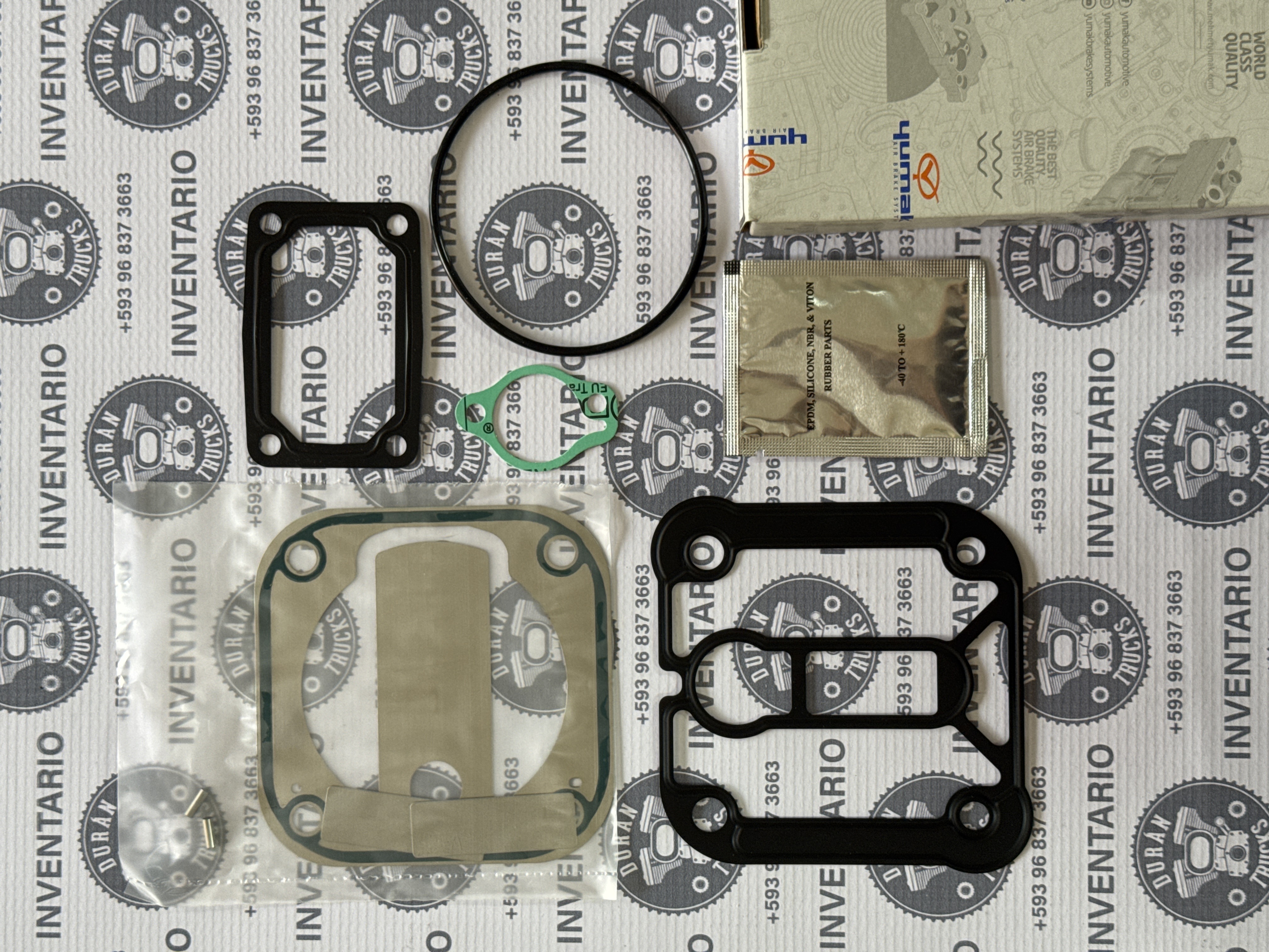 EMPAQUES Y VALVULAS COMPRESOR 80mm FORD CARGO 8-15 