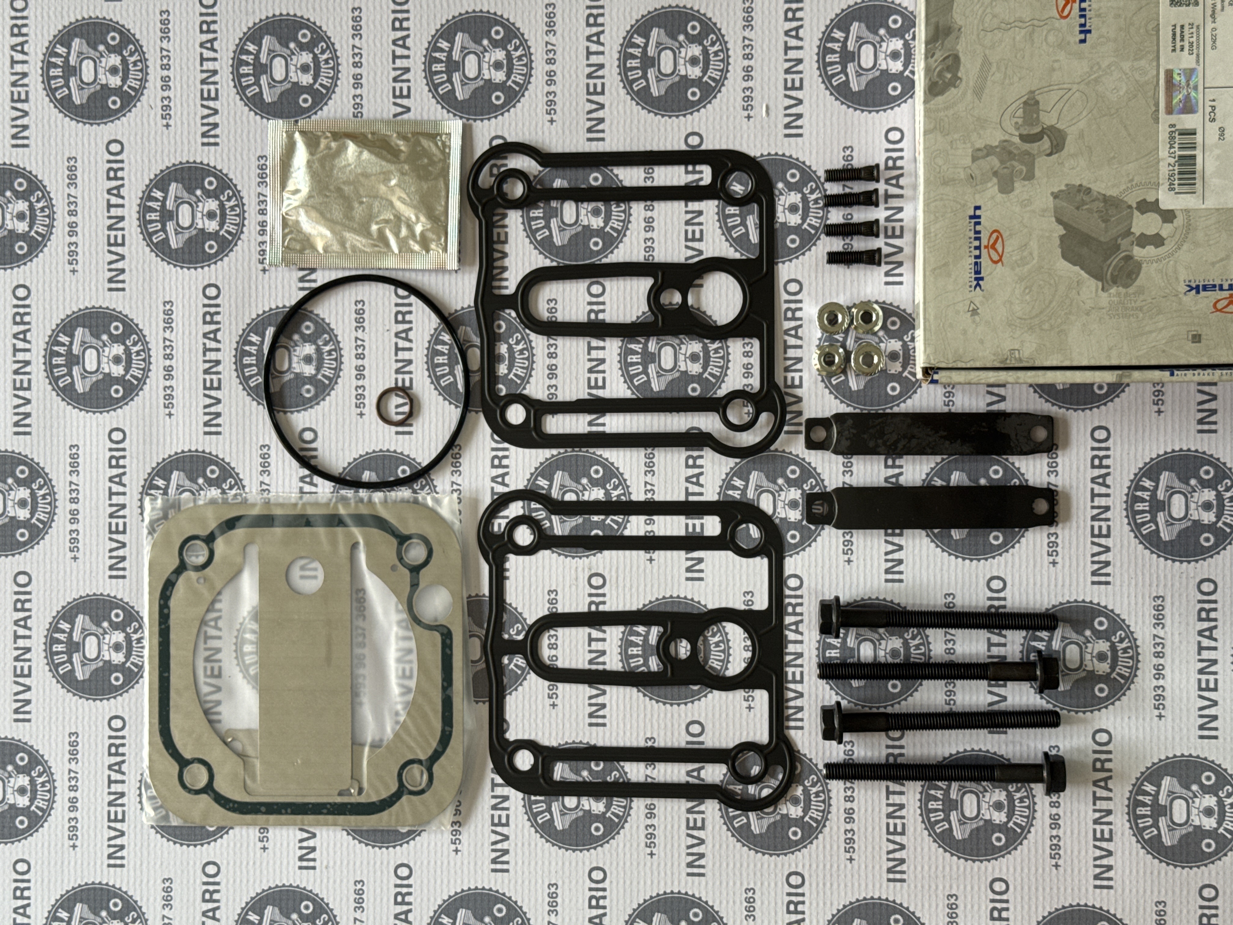 KIT DE EMPAQUES Y VALVULAS COMPRESOR 92mm VW WORKER CONSTELATION INTERNATIONAL