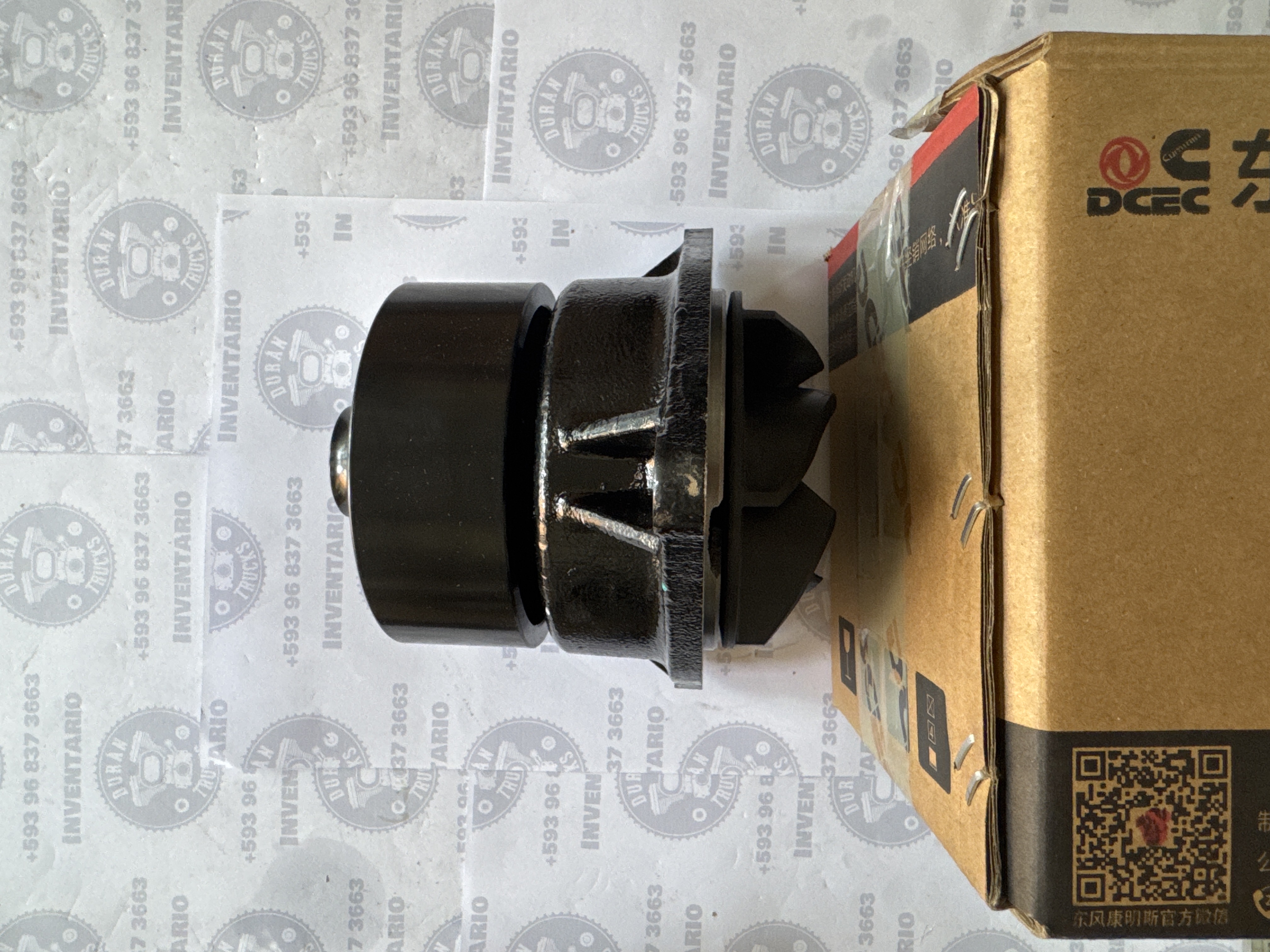 BOMBA DE AGUA MOTOR CUMMINS 6CT ISL PARTE LARGA 16 cm