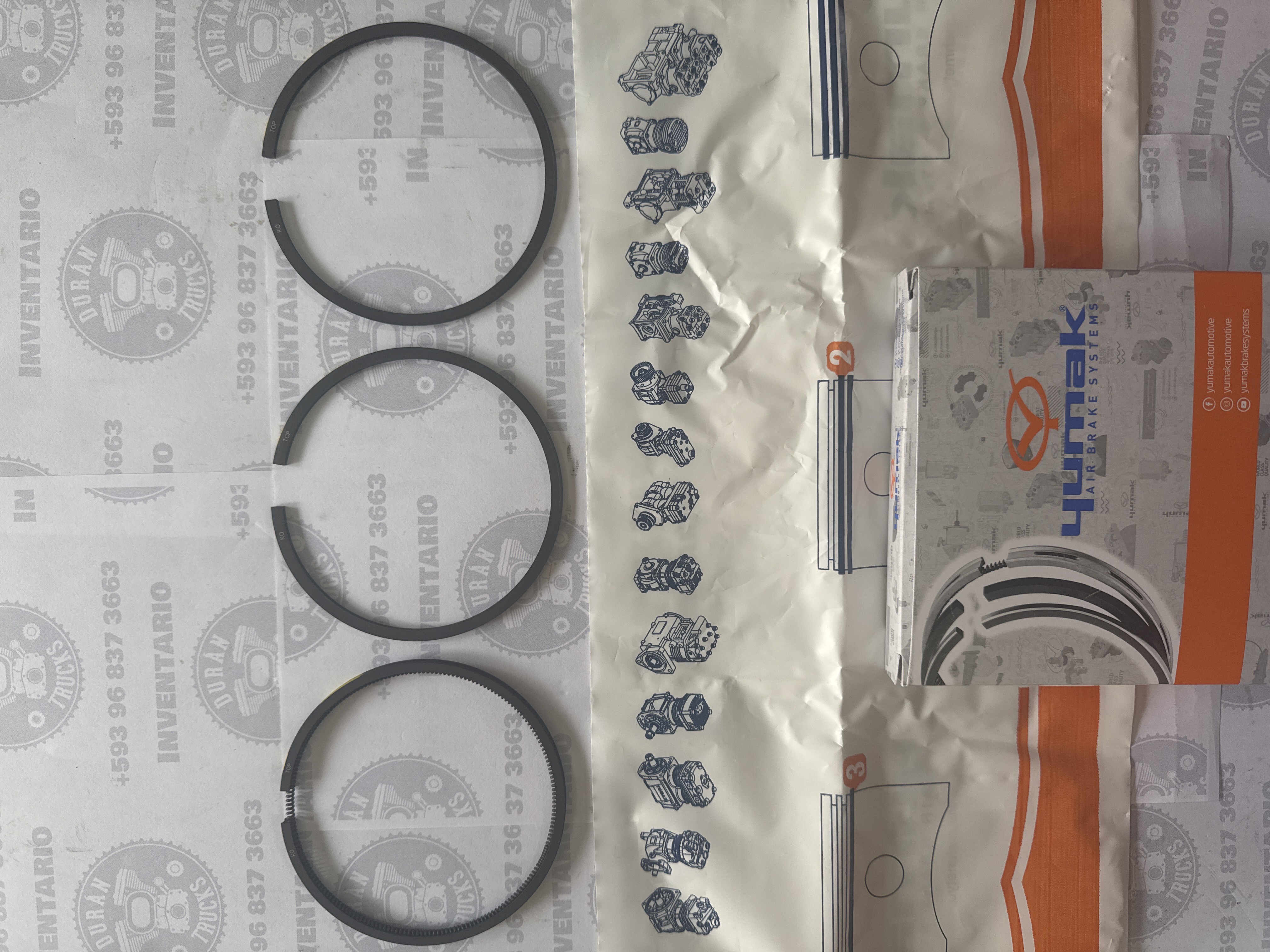 RINES DE COMPRESOR STD 85mm 2X2X4 ISX ISM ISC ISL 6CT