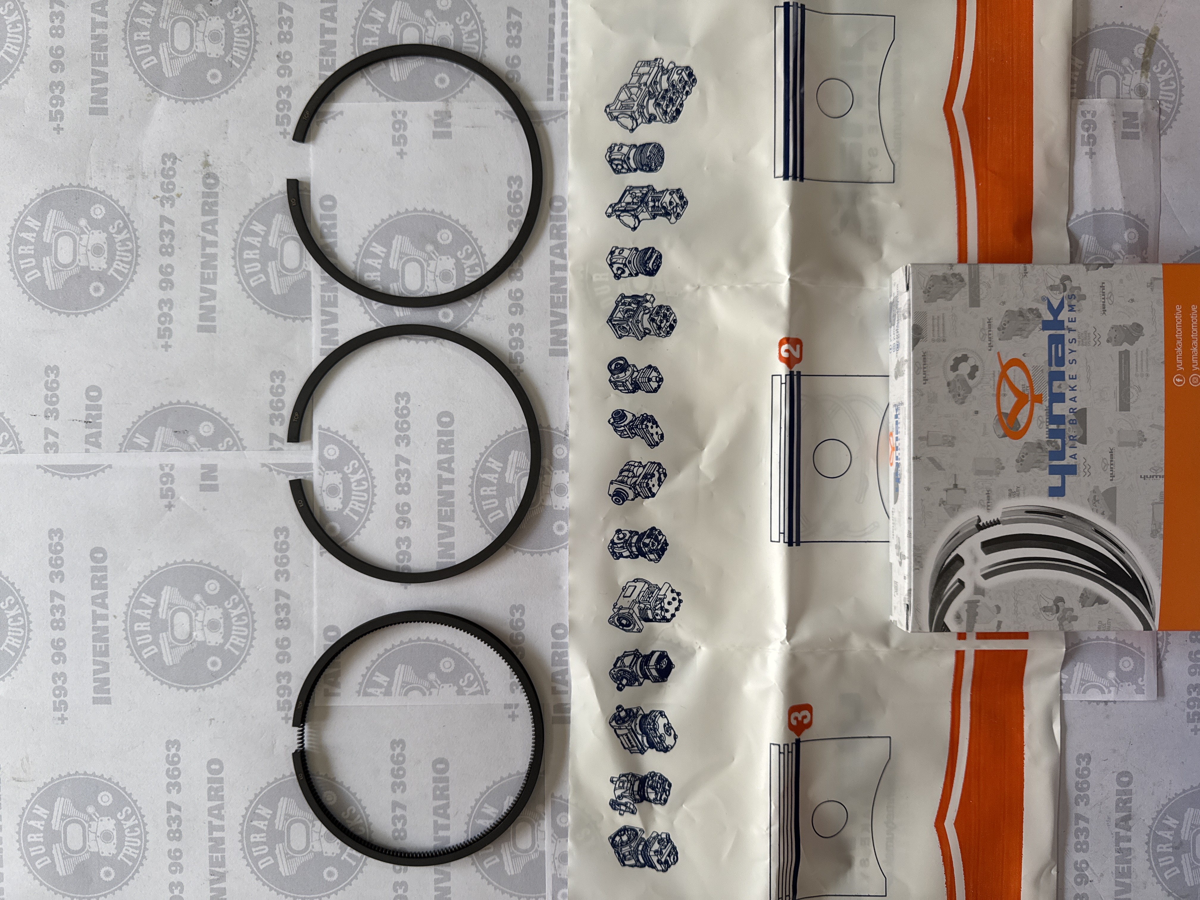 RINES DE COMPRESOR +30 85mm 2X2X4 ISX ISM ISC ISL 6CT