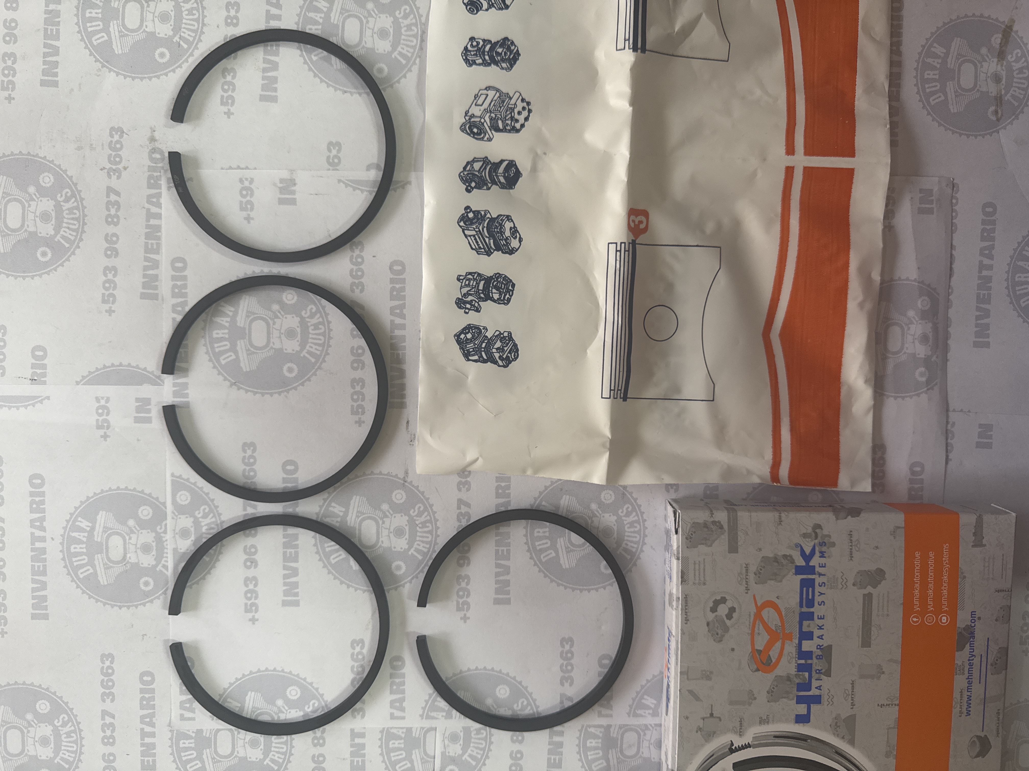 RINES DE COMPRESOR STD 80mm HINO GH MOTOR J08 DE DOS PISTONES
