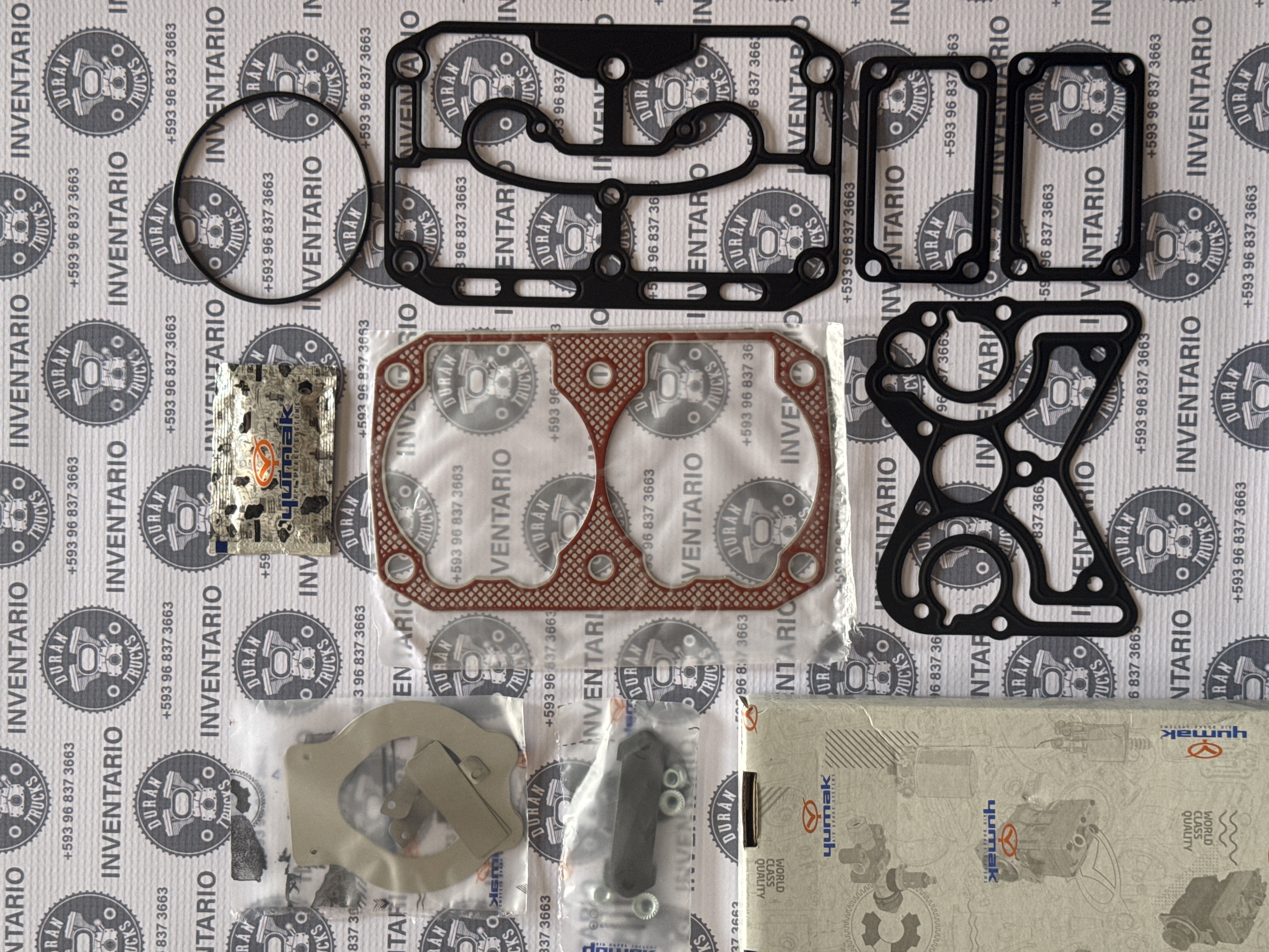 KIT DE EMPAQUES Y VALVULAS COMPRESOR CUMMINS ISM DOBLE PISTON