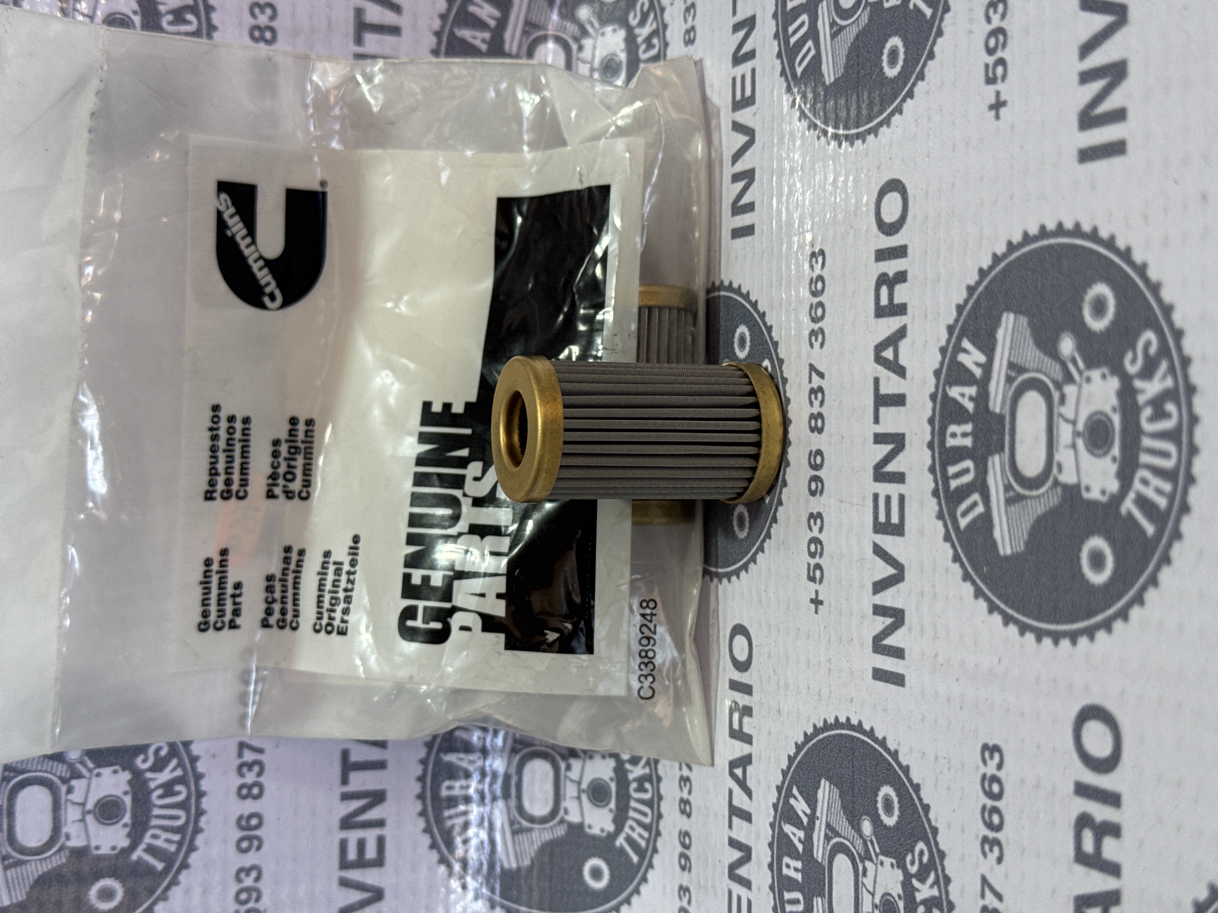 FILTRO TABACO LARGO CUMMINS ISM